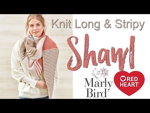 How to Knit Long and Stripy Beginner Shawl