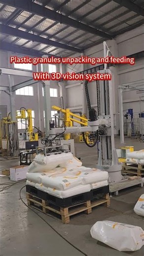 Fully automated column depalletizer machine with 3D vision system#depalletizing #palletizingrobot
