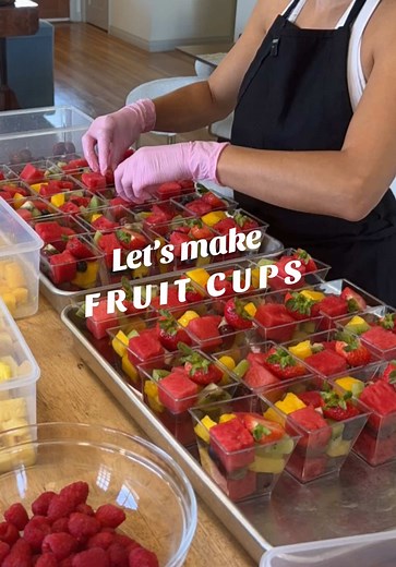 Creative Fruit Cups for a 50th Birthday Celebration