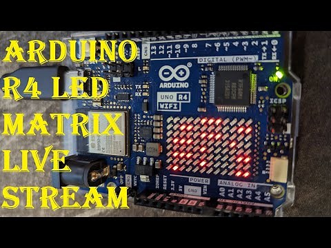 LED Matrix Tool Arduino R4 - Live Stream