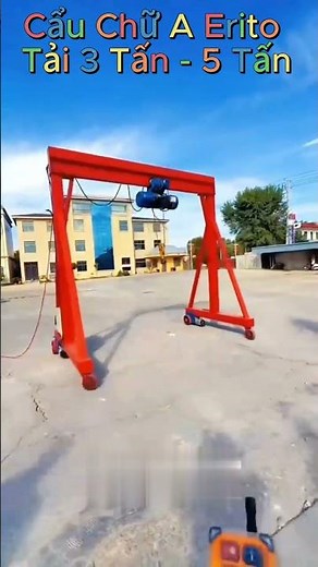Cổng trục di động dùng Palang xích kéo tay hoặc Palang điện #thietbigara