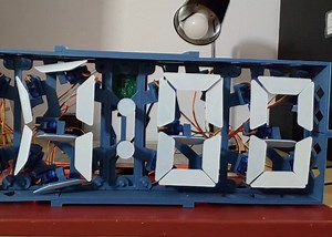 Raspberry Pi powered seven segment analogue clock project