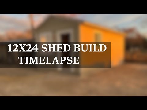 12x24 Custom Shed Build Timelapse | Built On-Site in Idaho