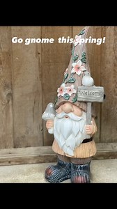 You will love these gnomes. Garden gnomes with floral accents. #gnomesweetgnome#gnomestatue #gnomelife #gardengnome #winnipegshopping #shopwinnipeg #gardenplace #gardenaccents #gardencollection | St. Mary's Nursery and Garden Centre Ltd. | Facebook