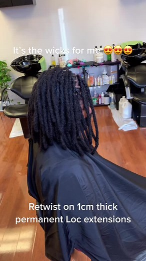 Stunning 1cm Thick Loc Extensions Retwist