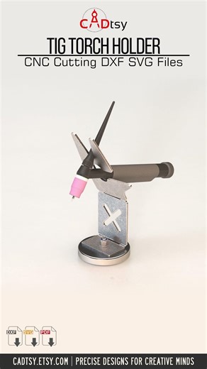 DIY TIG Torch Stand 🔥 DXF Files for Plasma Cutting