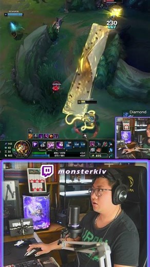 Vel'Koz showing skillshot diff to Xerath