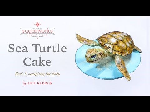 Baby Sea Turtle Cake (part 1)