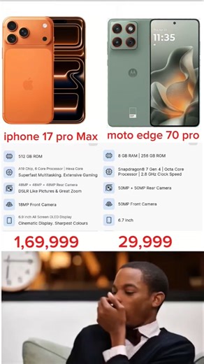Moto edge 70 pro vs iphone 16 pro max 🤯#motoedge60pro #iphone16promax