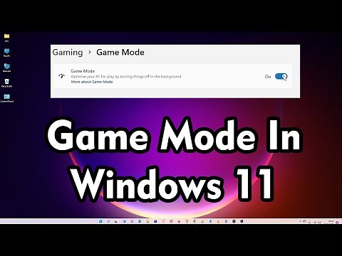 How To Turn On or Turn Off Game Mode In latest Windows 11