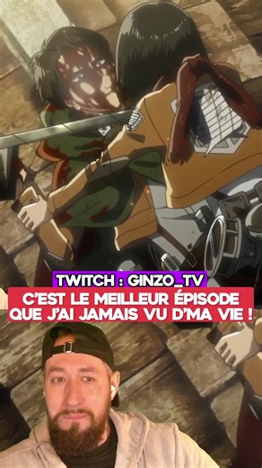 🚨EN LIVE Tous les mercredis, samedis et dimanches à 20h sur TWITCH (GINZO_TV) 🔥 Découverte totale de l’anime L'attaque des Titans ! (Shingeki no Kyojin). Je n’ai JAMAIS vu SNK auparavant, donc je découvre TOUT de A à Z en faisant mes propres analyses théories réflexions en live sur Twitch !!! Tout le monde m'a dis que c'était le MEILLEUR ANIME et le MEILLEUR MANGA de tous les temps alors je suis là pour le vérifier !!!! Si tu veux voir la suite des réactions ➜ viens sur Twitch mon fréro instal