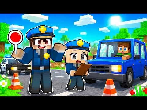 WE PERFORMED A 24-HOUR SECURITY CHECK IN THE VILLAGE 👮 - Minecraft