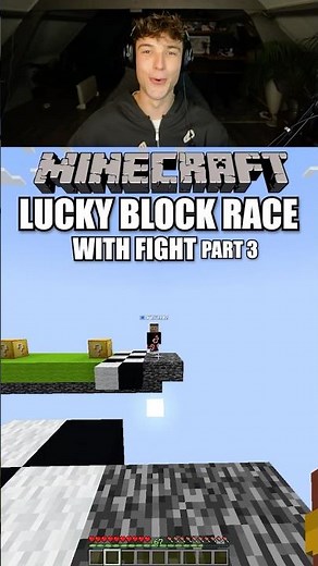 1v1 Lucky Block Race in Minecraft (part 3)! Ft. ‪@Bigfluff15‬ #minecraft #minecraftshorts