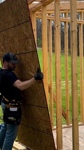 Got the Sheathing up on the Shed too! New Video on YouTube! #sheathing #siding #weatherproofing #shed #fixthisbuildthat | Fix This Build That