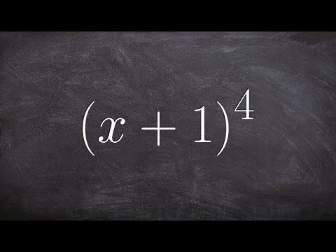 Use binomial expansion to expand a binomial to the fourth power