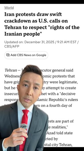 Iran's prosecutor general said Wednesday that economic protests that have gripped the country were legitimate, but he warned that any attempt to create insecurity would be met with a "decisive response," as the Islamic Republic's rulers tried to clamp down on a fourth day of unrest. His comments came days after the Mossad intelligence agency of Iran's arch-foe Israel posted on social media that it was "with you on the ground," in a message to Iranian protesters. Posting on its Persian-language X