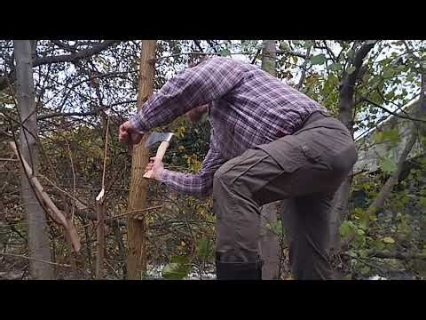 Slip-through axe head, handle swapping