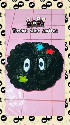 Totoro soot sprites Tutorial 🍥💤 | #diy #fakeorder #papercraft #papersquishy #unboxing #ghibli