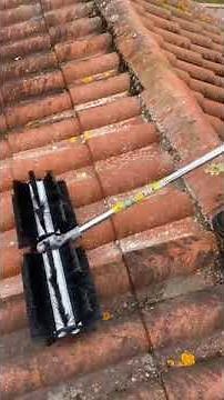 Brosse de toiture pour nettoyage sans karcher