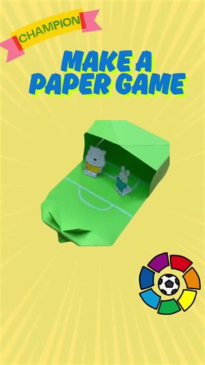 Make your own paper game! Fun, easy and creative. Full video on YouTube — link in bio! #papercraft #DIYforkids #crafts