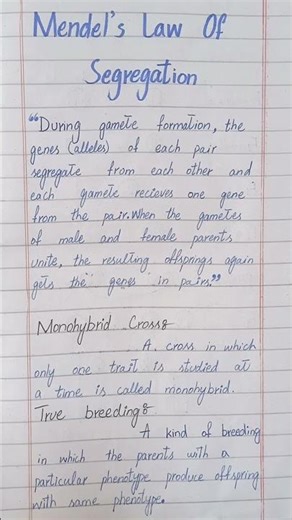 Understanding Mendel's Law of Segregation: Class 10 and Class 12 Biology Explained | Urdu/hindi