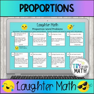 Proportions Word Problems Digital Activity - Laughter Math