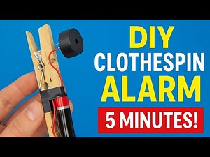 DIY Clothespin Alarm in 5 Minutes! Simple Survival Trap Anyone Can Make