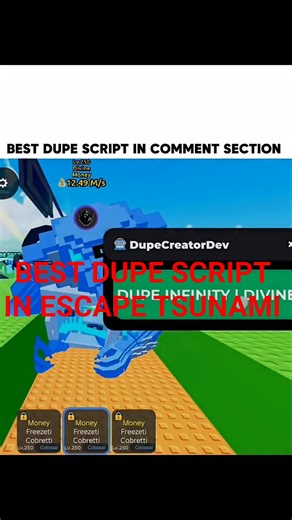 [NEW] Escape Tsunami For Brainrot DUPE Script | TUTORIAL | NOT PATCHED | DUPE #roblox
