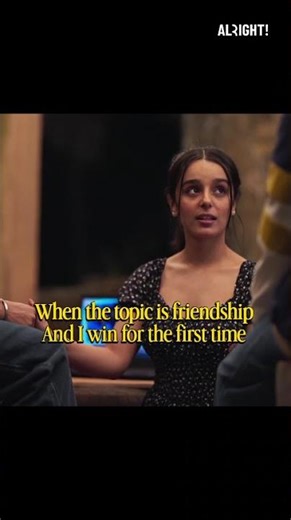 When the topic is friendship… and for once, I win. 😌🏆