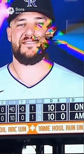 Baseball SMASHES Scoreboard… Gets Stuck Inside It Like a Cartoon ⚾🔥