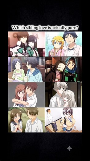 Some sibling bonds are built on love trustand sacrifice❤️ Which anime duo has your favorite sibling