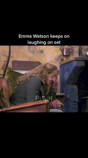 Emma Watson's Infectious Laughter on Set