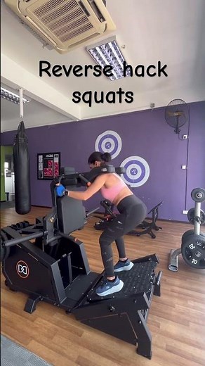 How to use reverse hack squats#glutes #booty#feryfitness#gym