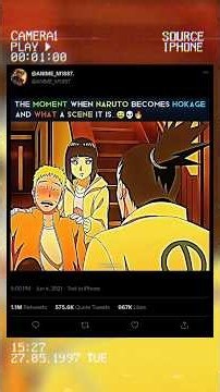 THE MOMENT WHEN NARUTO BECOMES HOKAGE AND WHAT A SCENE IT IS...🤣💀 #naruto #anime #baruto