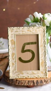 Elevate your event with stylish table number frames that make every moment unforgettable ✨ | Blossom