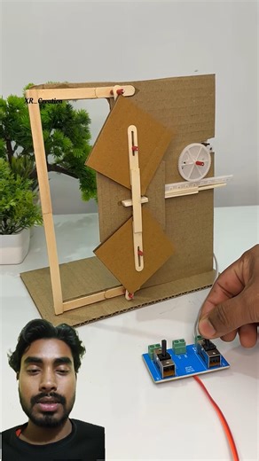 Torggler Door of Three Leaves with Dcmotor #tech #diy #youtubeshorts #project #experiment #motor