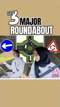 How to do 3rd Exit at Major #roundabout #driving #fyp