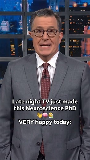 Dr. M the Science Femme on Instagram: "🧠 I THOROUGHLY endorse this diagnosis, @stephenathome 🥼 @colbertlateshow"