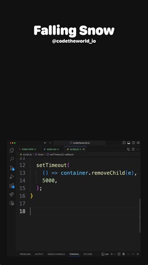 Falling Snow Animation for Web Development Projects