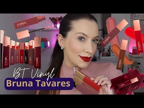 NEW BT VINYL BRUNA TAVARES LIPSTICK 💙 BT Vinyl color Livia, Laura and Sara
