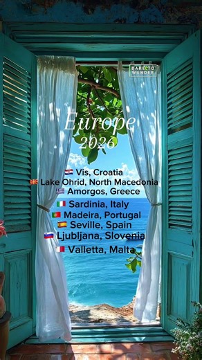 Places to visit in Europe in 2026 ✨