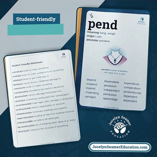 We all know that creating student-friendly definitions is a lot harder than it looks. That's why we provide you with easy-to-access definitions for every word in every unit. Book a call or order at https://www.jocelynseamereducation.com/spelling2 | Jocelyn Seamer Education