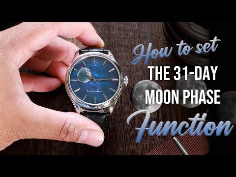 How to Set a 31 Day Moon Phase watch