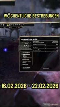 Wöchentliche Bestrebungen vom 16.02.2026 - 22.02.2026 #elderscrollsonline #gaming
