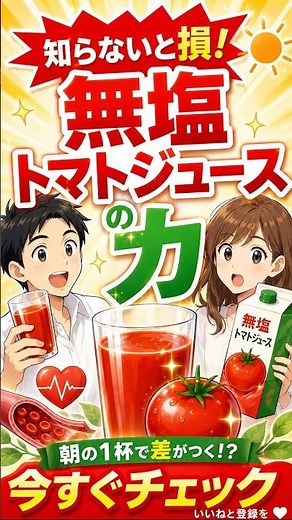 【飲む美容液】ただのジュースじゃない？😱 毎日続けたい「無塩トマトジュース」の驚きのパワー