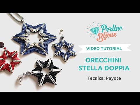 Double Star Earrings Tutorial with Delica Beads and Peyote Technique