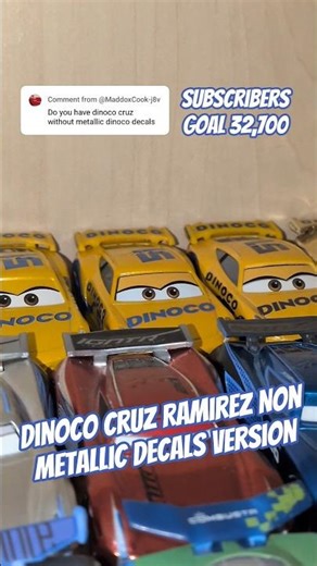 Disney Cars 3 Dinoco Cruz Ramirez Non Metallic Decals #Cars #Disneycars #Disney #lightningmcqueen