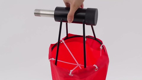 1 Set 8" X 36" Airport Windsock Heavy Duty and 8" Ball Bearing Frame, Waterproof, UV Fade Resistant, Wind Socks for Outside, Airport, Industrial, No Pole Included(Red)