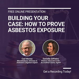 Missed Our Last Mesothelioma Webinar? Watch the Free Recording Anytime! Discover How to Prove Asbestos Exposure and Build a Strong Mesothelioma Claim with Expert Guidance. | The Mesothelioma Center
