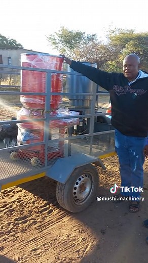 Outdoor Setup with Duramax and Purple Jacket